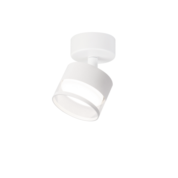 Lampa sufitowa natynkowa nowoczesna tuba regulowana spot sufitowy biały KENDAL LP-6331/1WS TR/WH Light Prestige