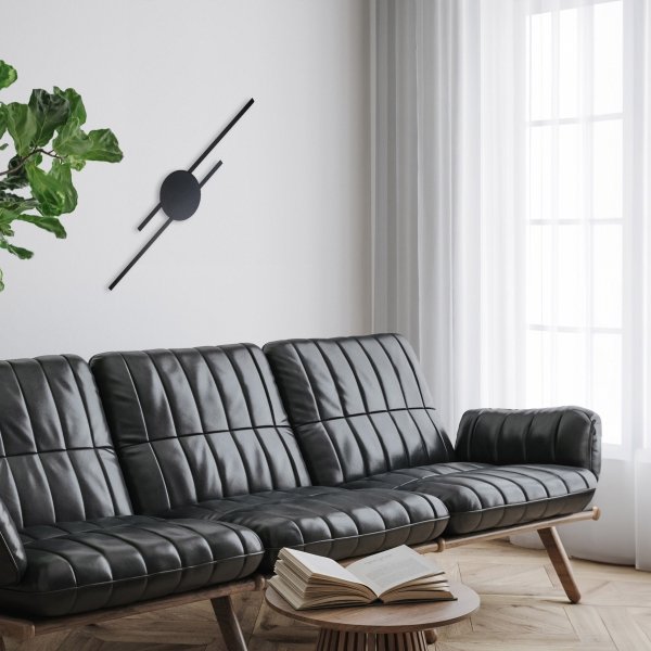 Nowoczesna lampa ścienna kinkiet LED podwójna listwa czarna minimalistyczna JAVA II BLACK 1367 TK-Lighting
