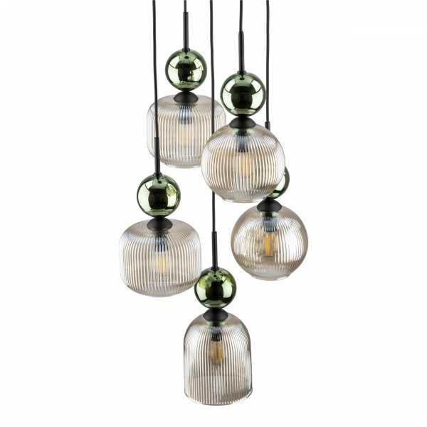 Lampa wisząca wielopunktowa szklane klosze designerska nowoczesna dekoracyjna salonowa SOPHIA 11149 TK-LIGHTING