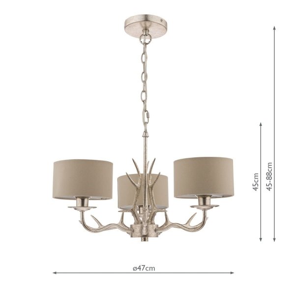 Żyrandol Złoty Świecznikowy LAURA ASHLEY MULROY LA3713736-Q DAR LIGHTING