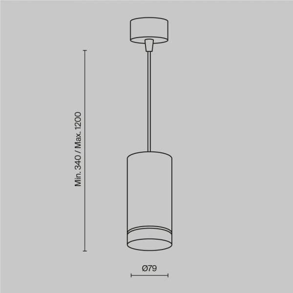 Lampa wisząca nowoczesna klasyczna LED tuba aluminium biała regulacja wysokości Orlo MAYTONI P085PL-12W4K-W