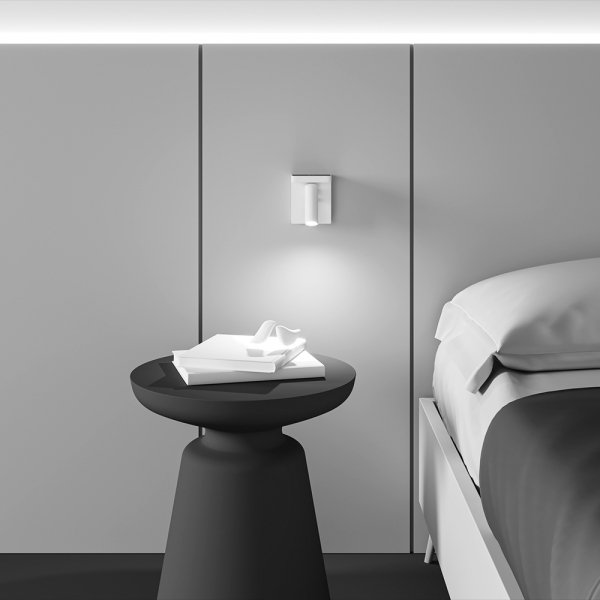 Lampa ścienna kinkiet nowoczesny regulowana tuba LED aluminium biały możliwość ściemniania Aron MAYTONI C179WL-L7W2.7K-DE