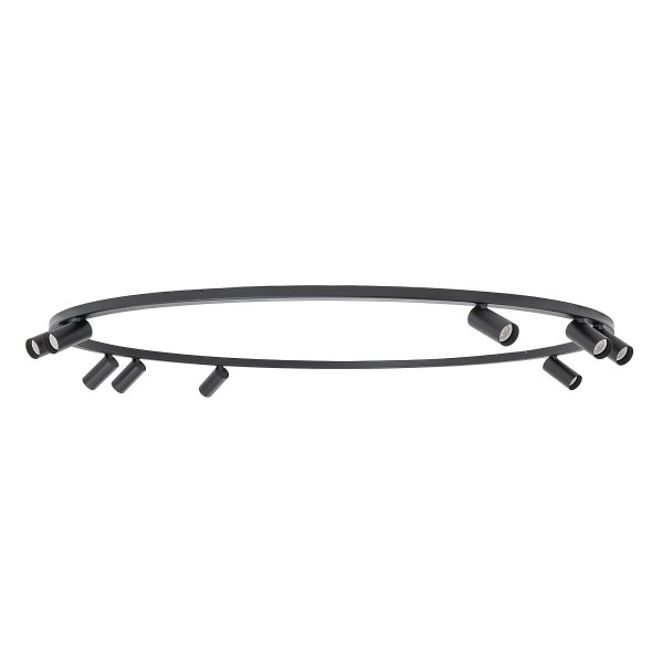 Nowoczesna lampa sufitowa czarny minimalistyczny plafon FOURTY ROUND IX BLACK 11950 Nowodvorski Lighting 