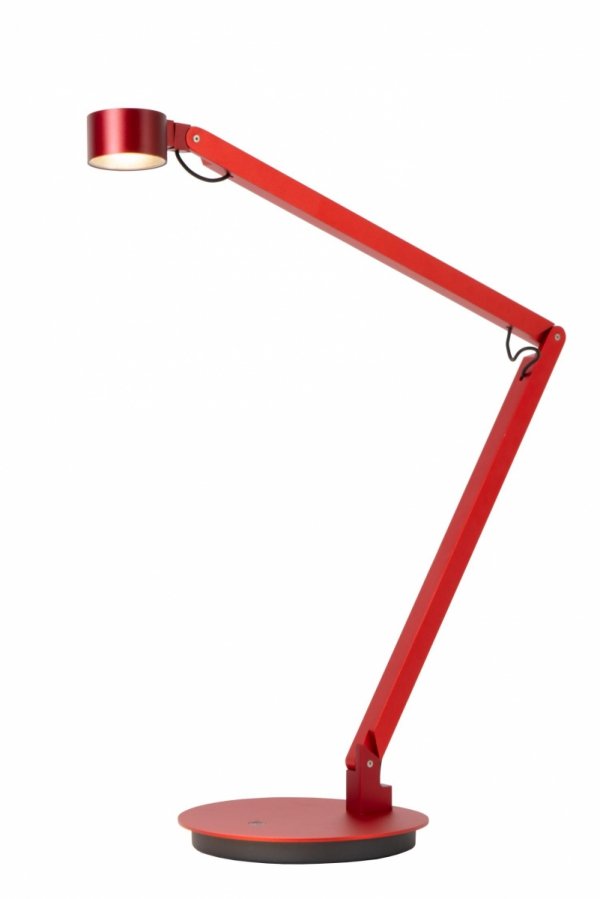 Lampa biurkowa stołowa LED czerwona minimalistyczna klasyczna nowoczesna ściemnialna OGDEN 56505/06/32 LUCIDE