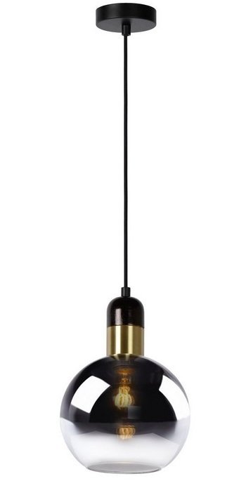 LAMPA WISZĄCA KULA LUCIDE JULIUS 34438/28/65 CZARNO ZŁOTA DESIGNERSKA