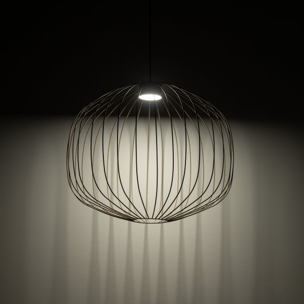 Beżowa lampa wisząca ażurowa druciana okrągła minimalistyczna loftowa uniwersalna klasyczna SPHERA M 11306 TK-LIGHTING