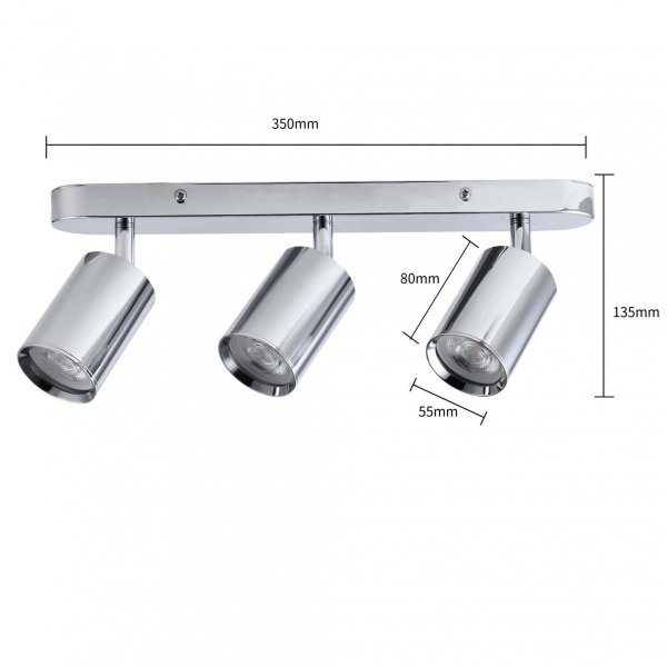 Spot Chromowany BELIZE LP-734/3W CH LIGHT PRESTIGE