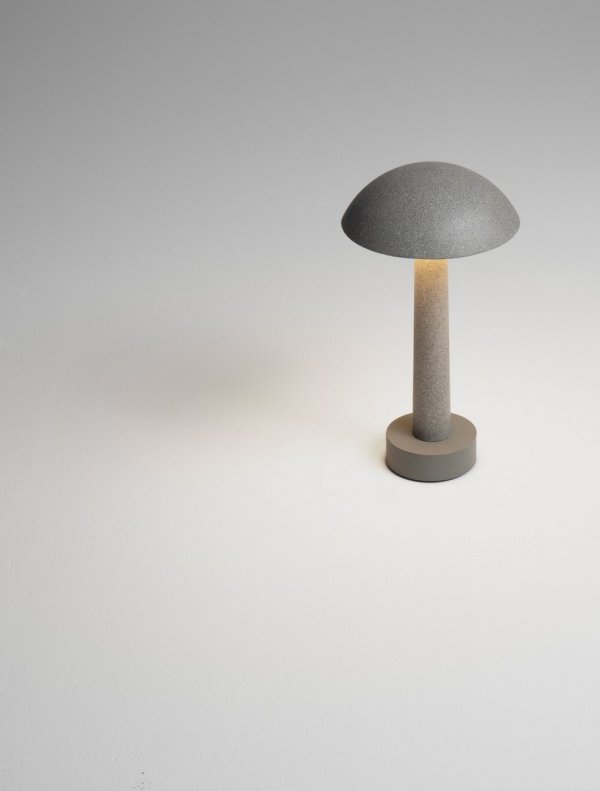 Lampa zewnętrzna do ogrodu stojąca LED czarna wykonana z cementu minimalistyczna nowoczesna niska IP65 Luces Exclusivas