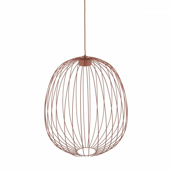Lampa wisząca kolor ceglany ażurowa druciana owalna minimalistyczna loftowa uniwersalna klasyczna SPHERA L 11302 TK-LIGHTING