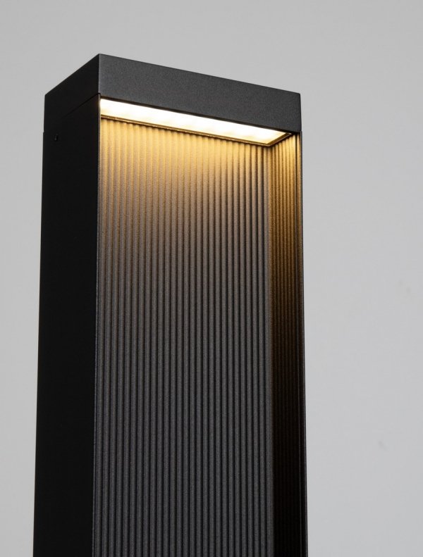 Minimalistyczny słupek ogrodowy klasyczny LED aluminiowy kolor antracyt prostokątny IP65 ONZULIA LE75116 Luces Exclusivas