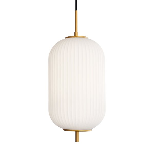 Szklana Lampa Wisząca W Stylu Skandynawskim OLMETO PND-28798-1-GD-WH ITALUX