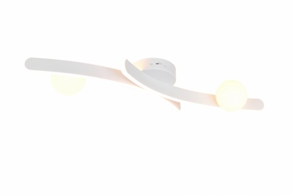 Lampa sufitowa plafon LED biały falista listwa z kulami zmiana barwy światła uniwersalny NAPOLI 637910231 Trio