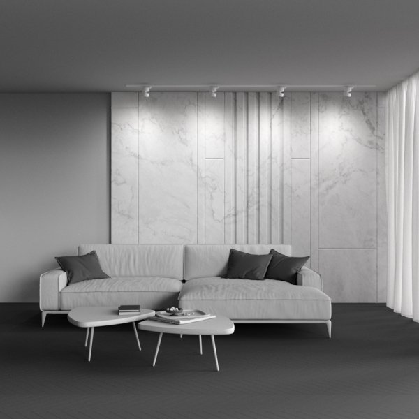 Ścieżka świetlna reflektor na szynoprzewodzie LED minimalistyczny aluminium biały regulowany Onda MAYTONI TR007-1-12W3K-W-1
