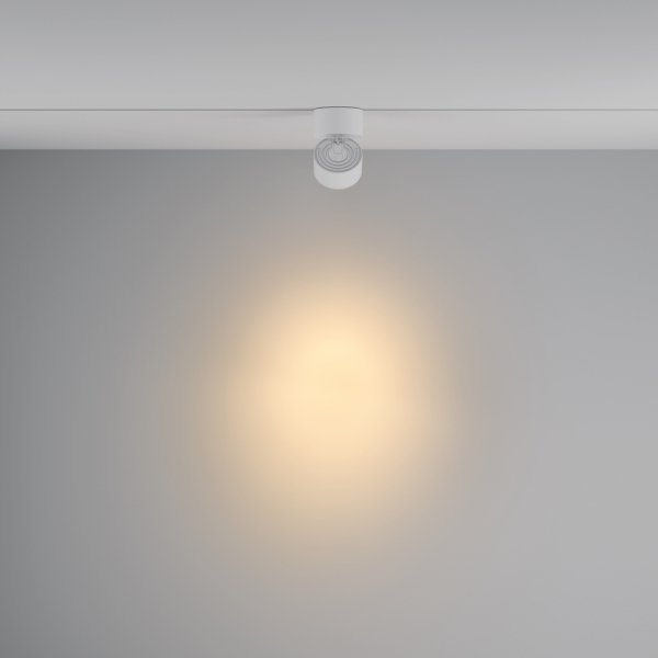 Ścieżka świetlna reflektor na szynoprzewodzie LED minimalistyczna aluminium biały Yin MAYTONI TR084-1-15W3K-D-W-DE