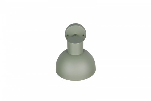 Kinkiet zewnętrzny zielony aluminiowy półokrągły klosz minimalistyczny klasyczny uniwersalny ELBE IP44 262360115 Trio