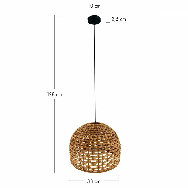 Lampa sufitowa Hiacynt wodny 38x38x28cm