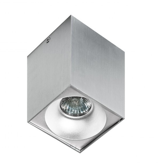 Nowoczesna lampa sufitowa plafon tuba kolor aluminiowy HUGO AZ0828 + AZ0829 Azzardo