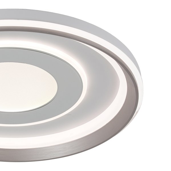 Plafon led 55W biały dekoracyjny okrągły Simni Italux CLN-54130-WH-GD
