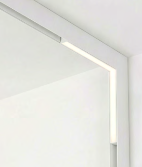 Biała oprawa liniowa kątowa ze zmienną barwą ściemnialna LED do systemu szynowego magnetycznego dwufazowego Azzardo ALFA SAGA TRACK MAGNETIC 2LINE CORNER B 24W CCT SWITCH DIMM AZ6507