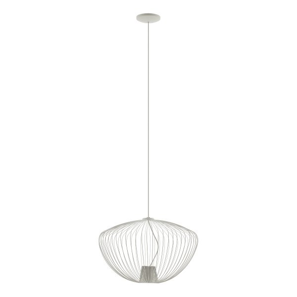 Nowoczesna Lampa Wisząca w Stylu Loft Szara PUMPKIN M SILK GRAY 11244 NOWOVORSKI