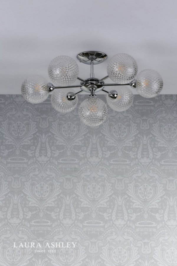 Plafon Sufitowy Chrom LAURA ASHLEY ATHERTON LA3756108-Q DAR LIGHTING