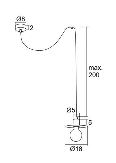 RUSTYKALNA LAMPA WISZĄCA ARGON CORSO 3835