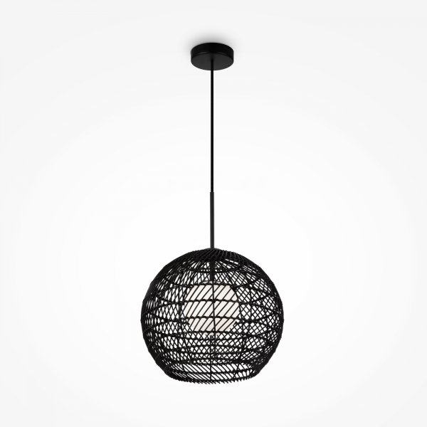 Lampa wisząca designerska nowoczesna metalowa czarna nad stół do jadalni do salonu ozdobna Cane MAYTONI MOD204PL-01B1