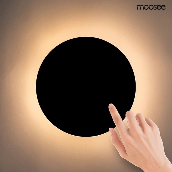 Nowoczesny Minimalistyczny Kinkiet Ścienny Czarny SHADOW MSE010100393 KING HOME