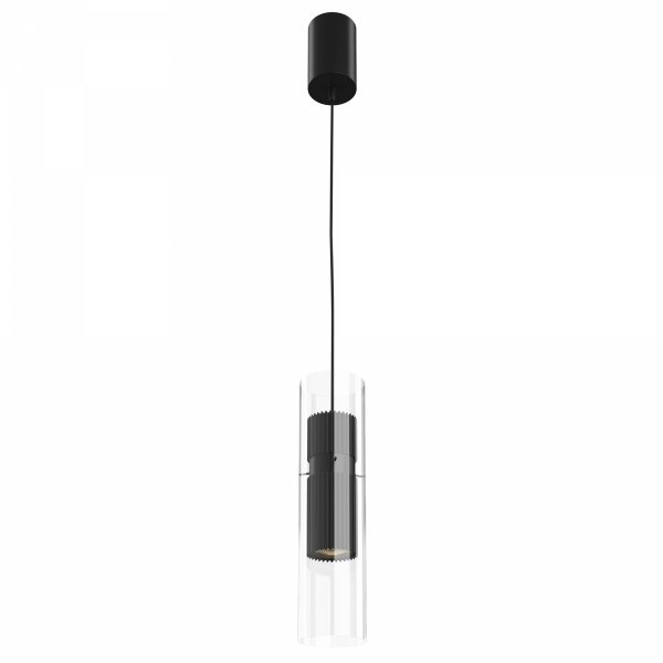 Lampa Wisząca Nowoczesna Tuba Przezroczysty Klosz DYNAMICS MOD326PL-01B MAYTONI
