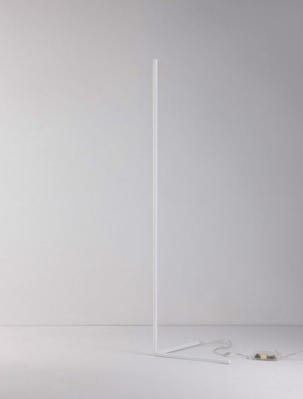 Biała Lampa Stojąca Minimalistyczna Lampa Podłogowa ZAPOPAN LE42878 LUCES EXCLUSIVAS
