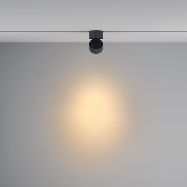 Ścieżka świetlna reflektor na szynoprzewodzie minimalistyczna aluminium czarny Yin MAYTONI TR084-1-15W3K-D-B-DE