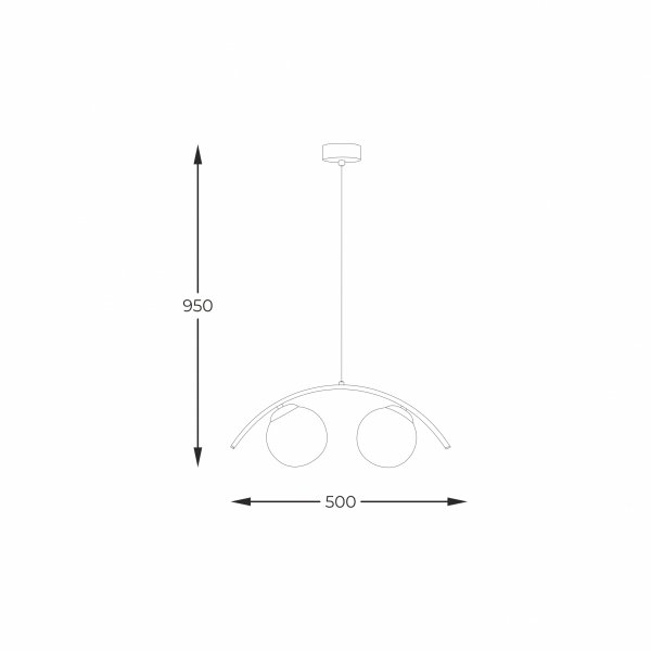 5013 WAVE 2 LAMPA WISZĄCA / PENDANT LAMP