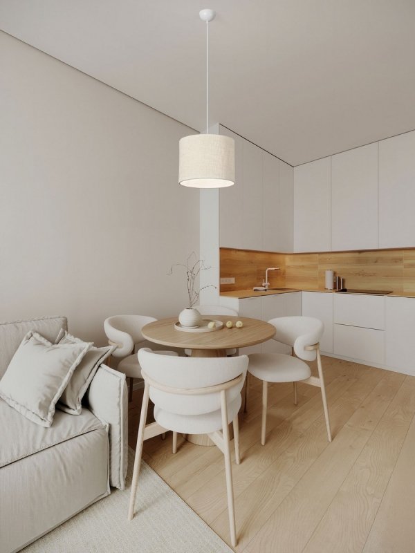 Lampa wisząca biała lniany abażur okrągły 40cm uniwersalna minimalistyczna dekoracyjna Luces Exclusivas