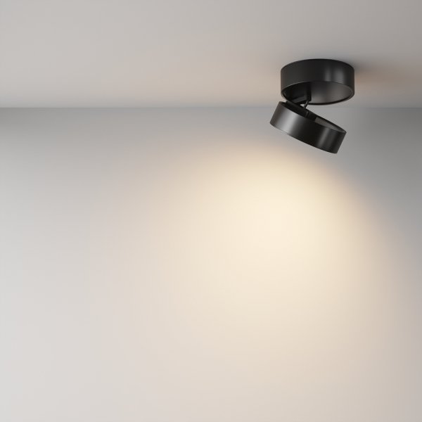 Lampa sufitowa natynkowa tuba regulowana spot sufitowy LED aluminium czarna ONDA MAYTONI C024CL-18W3K-B-1