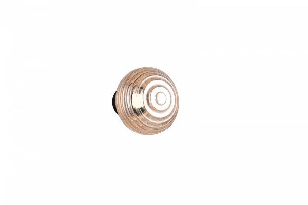 Kinkiet ścienny LED kula ryflowana podświetlający ścianę minimalistyczny uniwersalny designerski metalowy ściemnialny EARL R27771113 RL