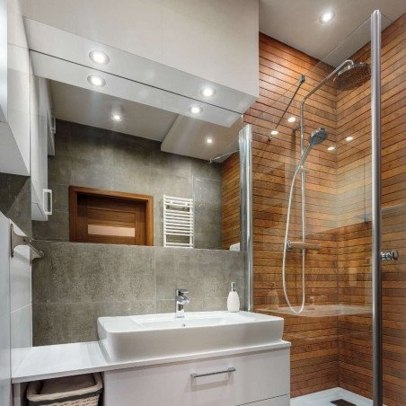 ŁAZIENKOWA OPRAWKA WPUSZCZANA IP65 LIGHT PRESTIGE LAGOS LP-440/1RS BK