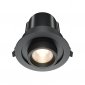 Czarna Nowoczesna Oprawa Wpuszczana Downlight HIDDEN Maytoni DL095-01-10W3K-B LED 10W 