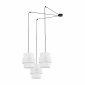 Dekoracyjna lampa wisząca w stylu boho białe abażury rystykalna industrialna potrójna nad stół do salonu jadalni sypialni CALISTO 3 WHITE 5975 TK-Lighting 