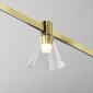 Ścieżka świetlna lampa szynowa LED aluminium mosiądz przezroczysty klosz Bianca MAYTONI TR147-1-3W2.7K-BS-DE 
