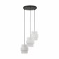 Dekoracyjna lampa wisząca w stylu boho biały abażur rystykalna industrialna potrójna nad stół do salonu jadalni sypialni CALISTO 3 WHITE 6018 TK-Lighting 