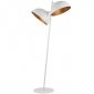 Lampa Stojąca podłogowa do Salonu 2-punktowa W Stylu Vintage SFERA 50334 SIGMA Biały Miedziany 
