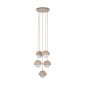 Jasno brązowa designerska lampa wisząca w stylu industralnym minimalistyczna mleczne klosze BONO SABIA 10966 TK-Lighting 