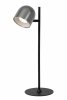 Lampa stołowa biurkowa LED metalowa czarno-szara minimalistyczna regulowana możliwość ściemniania SKANSKA RECH IP44 03649/03/15 LUCIDE 