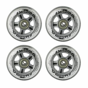 4 kółka Nils 80x24 82A (clear) + łożyska ABEC-7