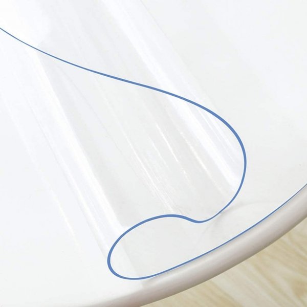 Mata podkładka ochronna okrągła elastyczna PCV na stół biurko 1 mm fi 50