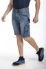 RICA LEWIS SUNJOBA spodenki jeans ze streczem - niebieskie