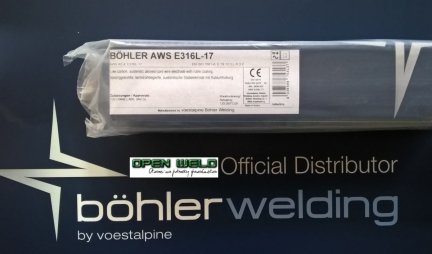 Elektroda BOHLER AWS E 316L-17 3,2x350 (4,5 kg.)