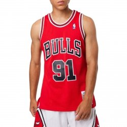 Mitchell & Ness koszulka męska Chicago Bulls NBA Swingman Road Jersey Bulls 97 Dennis Rodman SMJYGS18154-CBUSCAR97DRD