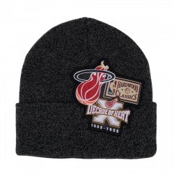 Mitchell & Ness czapka zimowa Miami Heat NBA XL Logo Patch Knit Hwc Heat HCFK4341-MHEYYPPPBLCK
