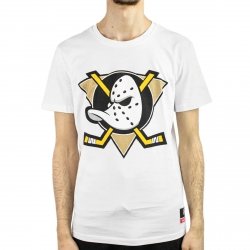 Mitchell & Ness t-shirt NHL Team Logo Tee Anaheim Ducks BMTRINTL1180-ADUWHIT